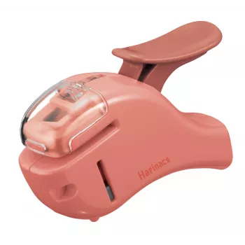 KOKUYO Harinacs SMALL+ Stapleless Stapler Salmon Pink, 5 Sheets Capacity (SLN-MSH305VP)