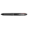 PILOT PEN FriXion Ball 4 stylo gel effaçable 4-en-1 corps noir 0,5 mm extra-fin