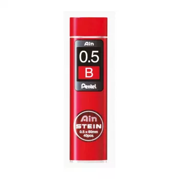 Recharge de mines Pentel C275-BO Super Hi-Polymer - rouges - 0,5 mm - 40 mines - boîte