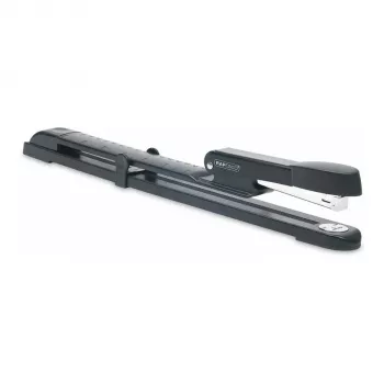 Agrafeuse métallique à bras long Rapesco Marlin - 25 feuilles - noire - agrafage à plat - métal - 47 mm - 386 mm