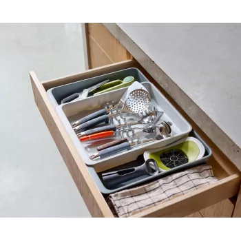 Organisateur de tiroir à couverts extensible Joseph Joseph DrawerStore gris 8500017