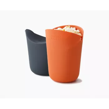 Joseph Joseph M-Cuisine ensemble 2 pièces orange pour pop-corn au micro-ondes
