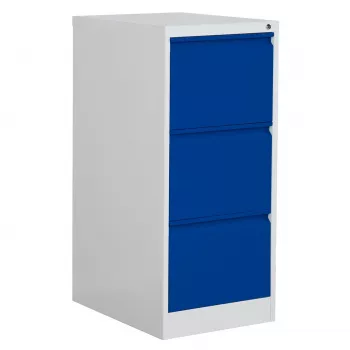 Phoenix Safe FC1003GBK Hanging File Cabinet 3 Drawers Blue