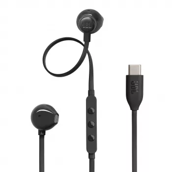 Casque filaire intra-auriculaire JBL Tune 305C USB-C avec microphone, noir