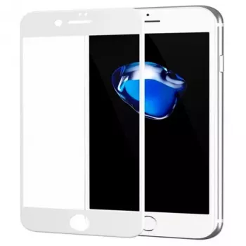 Protection d'écran EVELATUS Apple iPhone 7/8/SE2020/SE2022 2.5D Full Cover Japan Glue Glass Anti-Static blanche