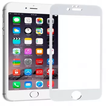 Protection d'écran EVELATUS Apple iPhone 6/6s 2.5D Full Cover Japan Glue Glass Anti-Static blanche