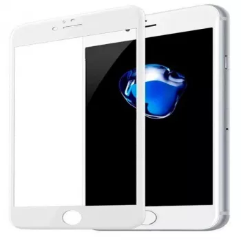 Protecteur d'écran Evelatus pour Apple iPhone 7 Plus/8 Plus 2.5D Full Cover verre Japan Glue anti-statique, blanc