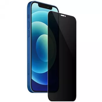 Protection d'écran confidentialité Evelatus Apple iPhone 12/12 Pro 6,1 pouces 2.5D Silk Full Cover verre japonais anti-statique