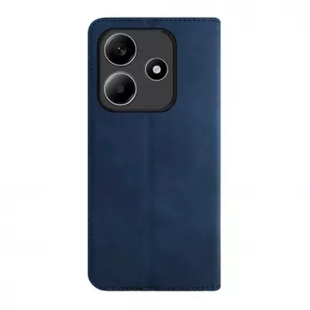 Evelatus Étui à rabat en cuir PU pour Xiaomi Redmi Note 14 5G bleu foncé