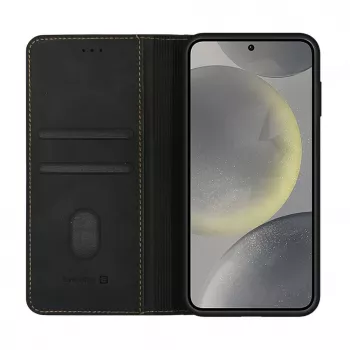 Evelatus Étui à rabat pour Samsung Galaxy S25 noir