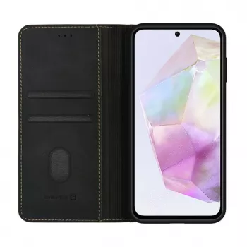 Evelatus Samsung Galaxy A35 Étui à rabat Folio Noir