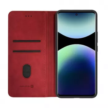 Evelatus Xiaomi Redmi Note 15 Étui folio rouge