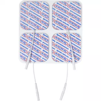 Électrodes en maille carbone TensCare 50x50 mm, lot de 4