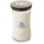 Bougie parfumée WoodWick White Tea & Jasmine en verre, Medium, 275 g