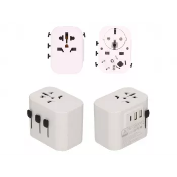 2-Power bloc d'alimentation - 15 W - 3 A - 3 connecteurs de sortie (2 x USB, 24 broches USB-C)