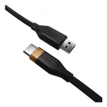Câble de charge et de données 2-POWER 2m USB-A vers USB-C 60W - Noir