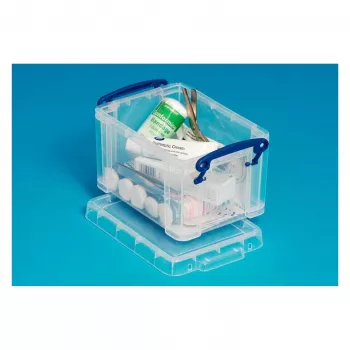 Boîte de rangement Really Useful Storage Box 1,6 L transparente 19,5 x 13,5 x 11,0 cm