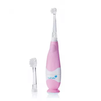 BRUSH-BABY Baby Sonic Brosse à dents sonique 0-3 ans Rose