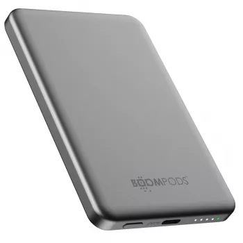 Batterie externe magnétique BOOMPODS PowerSnap 5000mAh graphite (PMAGGR)