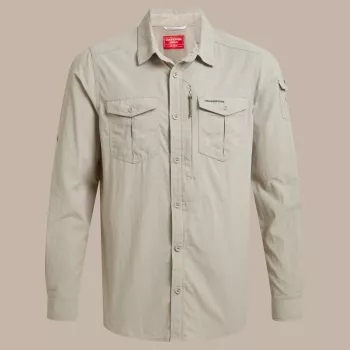 Chemise manches longues Craghoppers NosiLife Adventure LS Shirt III Parchment taille S