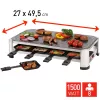 Appareil à raclette FRITEL SG 2180 acier inoxydable/chrome noir