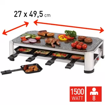Appareil à raclette FRITEL SG 2180 acier inoxydable/chrome noir