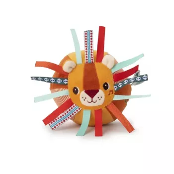 Lilliputiens Sensory Ball with Bell and Nubs Jack the Lion 6m+