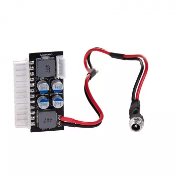 Akyga AK-CA-38 adaptateur d'alimentation PICO PSU DC/ATX, 120 W, entrée 12 V DC, ATX 24 broches, P4, SATA, Molex