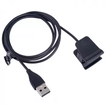 Câble de charge Akyga AK-SW-35 pour Fitbit Alta HR, USB-A, 1 m, noir