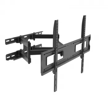 Support mural TV orientable Akyga AK-MB-10, 37-70 pouces, 50 kg, VESA 600x400, rotation ±45°, inclinaison ±20°, noir