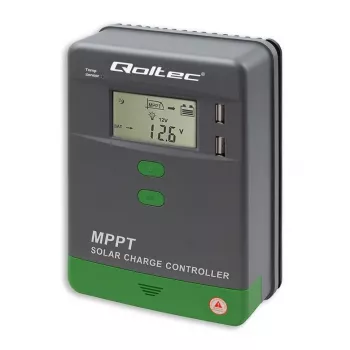 Régulateur de charge solaire MPPT Qoltec 10A 12V/24V avec sonde de température écran LCD 2x USB GEL LiFePO4