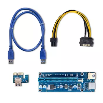Riser PCI-E Qoltec ver. 009S USB 3.0 60cm extendeur GPU mining
