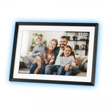 Cadre photo numérique KRUGER & MATZ FRAMEO WiFi 10.1 avec rétroéclairage, noir