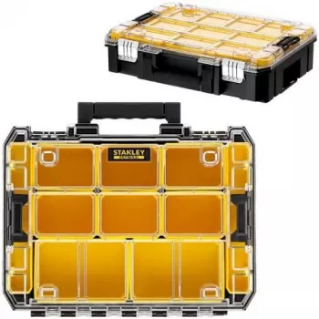 STANLEY PRO-STACK organisateur duo-pack (noir/transparent, 2 pièces)