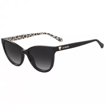 Lunettes de soleil pour femme MOSCHINO LOVE MOL072-S - Monture rectangulaire en acétate, protection UV400, 54/18/140 mm