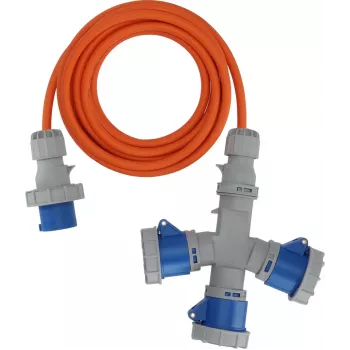 Rallonge Brennenstuhl 1167670205 2 m H07RN-F 3G 2,5 mm² 16 A 230 V IP44 Schuko gris/bleu/orange