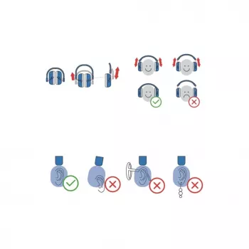 Momini casque antibruit pour enfants Milo bleu