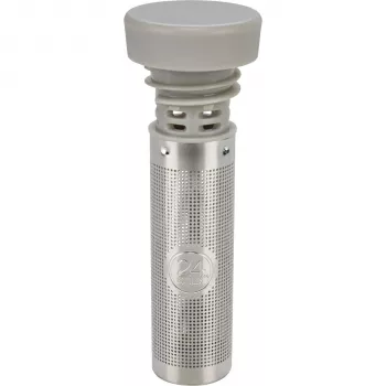 Couvercle infuseur 24Bottles gris - couvercle à visser en acier inoxydable et silicone pour bouteilles 24Bottles