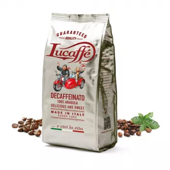 LUCAFFE' Decaffeinato café en grains 700 g