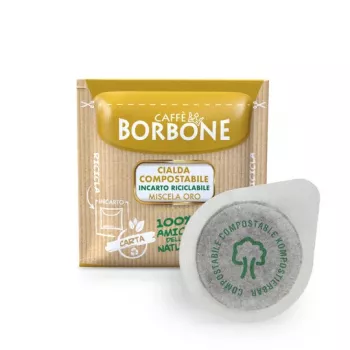 Caffè Borbone Miscela Oro Capsules de café système ESE 44 mm lot de 100 7,2 g chacune