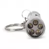 ENTAC lampe de poche porte-clés 5 LED argent