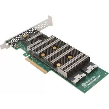 Contrôleur RAID Microchip Adaptec SmartRAID 3258-16i/e 8 Go SAS/NVMe 16 ports PCIe x8 24 Gbit/s Low Profile