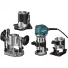 Affleureuse Makita RT0702CX3J 710W pince 8mm avec 3 bases coffret MAKPAC
