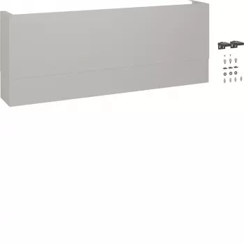 Hager FZ1300TB panneau télescopique de gestion des câbles pour universZ, hauteur 350-680mm, profondeur 205mm, gris métallique