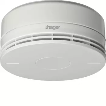 Hager RFM100D Wireless Smoke Detector with Integrated Siren