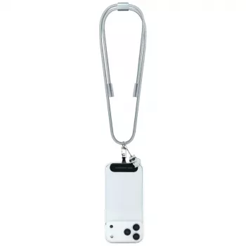 Karl Lagerfeld Sangle bandoulière Choupette Charm - Sangle universelle pour téléphone / câble USB-C vers USB-C 1,5 m (gris)