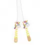 Janod Applepop corde à sauter licorne avec poignées en bois 3+