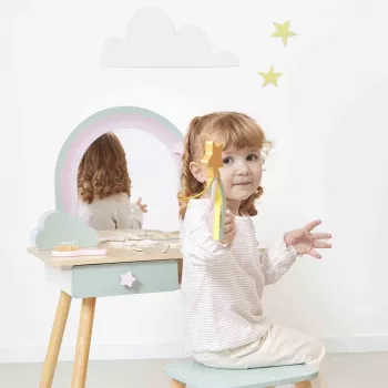 Janod Large Wooden Dressing Table with Accessories Unicorn 3+
