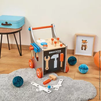 Janod Chariot d'établi magnétique Brico avec outils