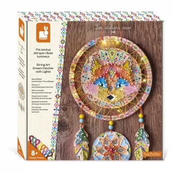 Kit de tissage 3D attrape-rêves lumineux Janod String Art